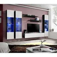 Xl Moebel Gmbh Wohnwand Luxus Komplette Set 6 tlg Hänge Vitrine Modern TV-Ständer