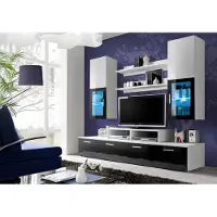 AEA Wohnwand Komplett TV-Ständer Luxus Wandschrank Einrichtung Modern Designer
