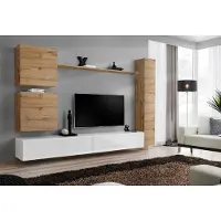 AEA Wohnzimmermöbel Wohnwand Designer Wand Regal TV-Ständer Sideboard Holzmöbel