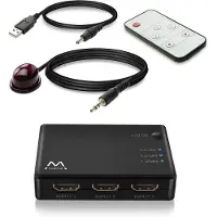 Ewent EW3730, HDMI, Schwarz, 2160p, 3840 x 2160 Pixel, Box, 125 mm
