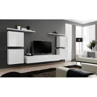 Xl Moebel Gmbh Komplett Set 7tlg Weiß Wohnwand Wohnzimmer Luxus Einrichtung Modern TV Ständer