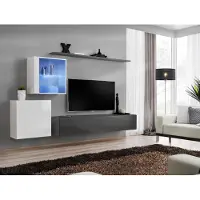 AEA Wohnwand Holzmöbel Wandschrank Designer Wand Regal Komplett Möbel Designer