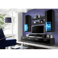 AEA Wohnwand Holz Stil Modern Luxus Wohnzimmer Möbel Wandschrank Komplett