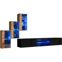 Xl Moebel Gmbh Wohnzimmermöbel Neu Wohnwand 210 cm 3x Wandschrank Einrichtung Luxus Wand Regale