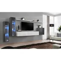 Xl Moebel Gmbh Komplett Wohnwand TV-Ständer Wandregal Luxus Wandschrank Einrichtung Designer
