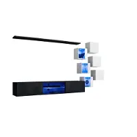 AEA Modern Komplett Wohnwand Wand Regale Luxus Designer Set Wohnzimmermöbel