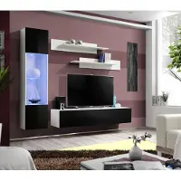 AEA Wohnzimmermöbel Set Wohnwand TV Ständer Design Hänge Vitrine Einrichtung Möbel