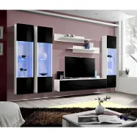 Xl Moebel Gmbh Moderne Wohnwand TV Ständer Wandschrank Set 6 tlg Wandregale Wohnzimmermöbel