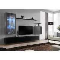 Xl Moebel Gmbh Garnitur rtv Set 7tlg. Wohnwand TV Sideboard Vitrine Hänge Schrank Design Neu