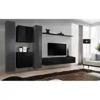 Xl Moebel Gmbh Designer Schwarz Wohnzimmermöbel Neu Wohnwand TV-Ständer Set Möbel Sideboard