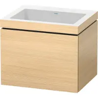 Duravit Waschtischunterschrank c-bonded L-Cube 60x48cm, o HL, med. Ei, 1 Ausz., wandhängend