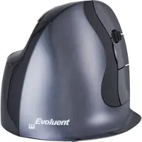 Evoluent VMDSW, rechts, Vertikale Ausführung, Laser, RF Wireless, Schwarz, Grau