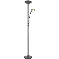 Globo Stehleuchte Metall schwarz matt, LED