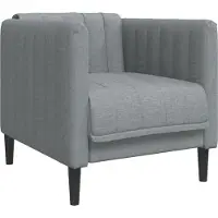 vidaXL Sessel Dunkelgrau Stoff