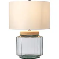 Elstead Lighting Luga Zeitgenössische Schreibtischlampe Stahl Klarglas 1 Licht E27