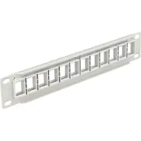 DeLOCK - Patch Panel - Grau - 1U - 25.4 cm (10") - 12 Ports