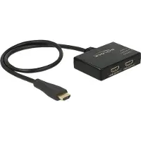 DeLOCK HDMI Splitter - Video-/Audio-Splitter - 2 x HDMI - Desktop