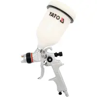 YATO YT-2341, Farbe, 0,6 l, 410 l/min, 2,5 m/s², 76 dB, Aluminium, Edelstahl
