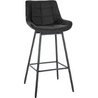 CLP Barhocker Weston Schwenkbar schwarz/Kunstleder