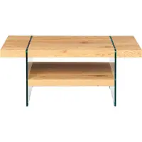 Ebuy24 Bensam Couchtisch 1 Ablage Wildeiche Nachbildung.