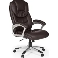 Fun-Möbel Drehstuhl Bürostuhl Chefsessel BILBAO -Braun