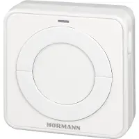 Hörmann Wandtaster, Funk Innentaster FIT 2-1 BS - für 2 Funktionen, 8x8x4,5 cm