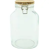 Clayre & Eef Glaskaraffe mit Deckel, 4100 ml, 16x25 cm