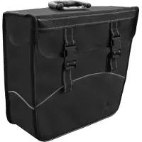 Polydaun Fahrradtasche Greenlands - abnehmbar - reflektierende Paspelierung - 17 Liter - vorgeformt - Rechts - Schwarz
