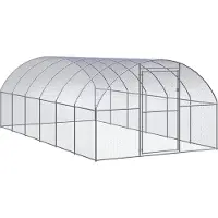 Syfax Outdoor-Hühnerstall 3x6x2 m Verzinkter Stahl