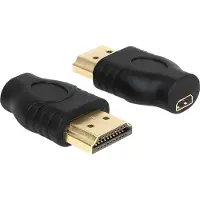 DeLOCK 65507, HDMI A, micro HDMI D, Schwarz