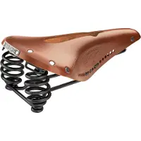 Brooks Flyer Carved, Fahrradsattel, Stadt, Hellbraun, Einfarbig, Leder, Stahl