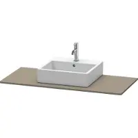 Duravit Konsole XSquare 120x55cm, flan. Gr s-matt, m 1 Ausschn
