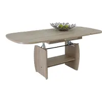 Hela Couchtisch , braun (sonoma eiche), B:90cm H:52cm T:68cm, Tische, Couchtisch, Höhenverstellbar und ausziehbar