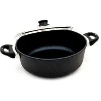 Swiss Diamond XD6928IC Antihaft-Bräter Kasserolle mit Glasdeckel 28cm 5L