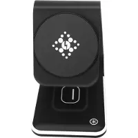 Avizar , MagSafe Ladestation und kabelloses Ladegerät für Apple AirPods und Apple Watch, Schwarz