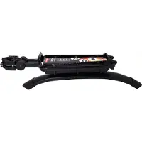 Pletscher Gepäckträger Orion schwarz, Sattelstütz-Bef., Spritzschutz