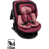 Caretero Autositz Kinder Autokindersitz Mokki, ISOFIX, 40-150cm, Schmutziges Rosa