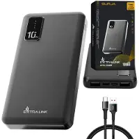 Extralink Powerbank 10000mAh USB C Micro USB Tragbar