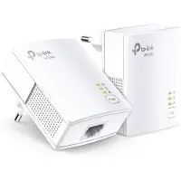 TP-LINK AV1000 Gigabit Powerline Starter Kit, 1000 Mbit/s, IEEE 1901, IEEE 802.3, IEEE 802.3ab, IEEE 802.3u, Typ C, Gigabit Ethernet, 10,100 Mbit/s, HomePlug AV2