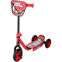 No Fear Kinderroller - Scooter Kinder Jungen Mädchen 3 Räder - für Kleinkinder ab 3 Jahren - Max. 20 KG - Rot