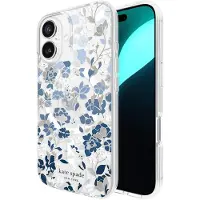 Kate spade New York Schützende Edelsteine MagSafe - Etui iPhone 16 (Blumenbeet blau)