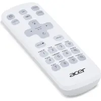 Acer MC.JQ011.005, Universal, IR Wireless, Drucktasten, Weiß