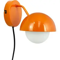 Dyberg Larsen Rose Wandleuchte Orange - , Rose, Orange, für Wohnzimmer, Metall, Design