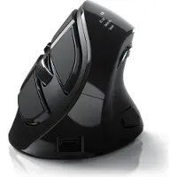 CSL - ergonomische Maus (Bluetooth, Funk, optische kabellose Vertikal Maus - 2,4 Ghz & Bluetooth Armschonend - 600 bis 1400 dpi)