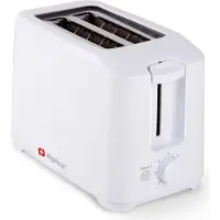 Alpina Toaster - 7 Ständer - Krümelfach - 700 Watt - Weiß