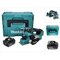 Makita DKP 181 G1J Akku Hobel Falzhobel 82 mm 18 V Brushless + 1x Akku 6,0 Ah + Makpac - ohne Ladegerät