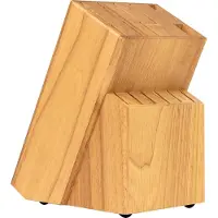 Coninx Messerblock ohne Messer - Messerhalter aus Holz von - Rubberwood Light - Messeraufbewahrungseinheit