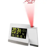 Technoline Funk-Projektionswecker mit einstellbarem Farbdisplay und Außentemperaturanzeige
