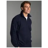 Trigema Sweatjacke "Raglanjacke aus Sweat-Qualität", Herren, Gr. 4XL, blau (navy), Sweatware, 70% Baumwolle, 30% Polyester, lang, ohne Ausschnitt, Sweatjacken Sweatjacke