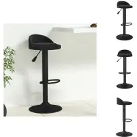 vidaXL Barhocker Schwarz Samt - Barhocker